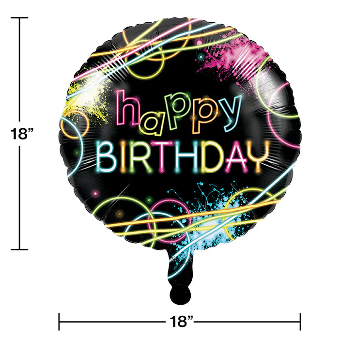 GLOW PARTY 18" MYLAR