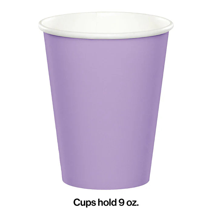 LUSCIOUS LAVENDER 9OZ PPR CUPS 24CT