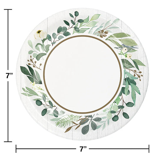 EUCALYPTUS GREENS 7" PLATES