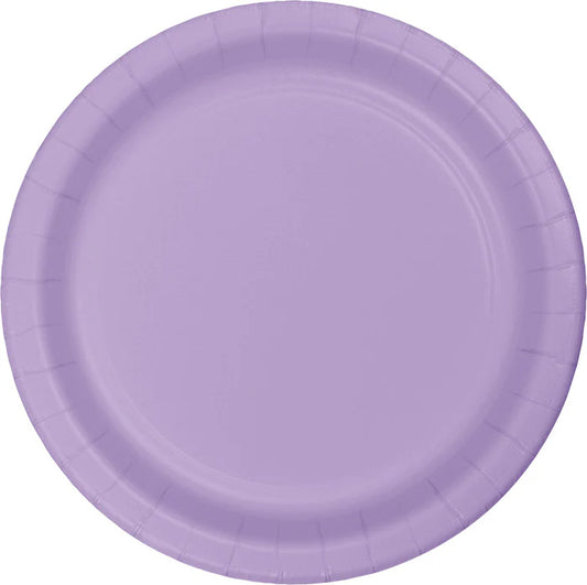 LUSCIOUS LAVENDER 9" PPR PLATES 24CT