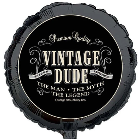 VINTAGE DUDE 18" MYLAR