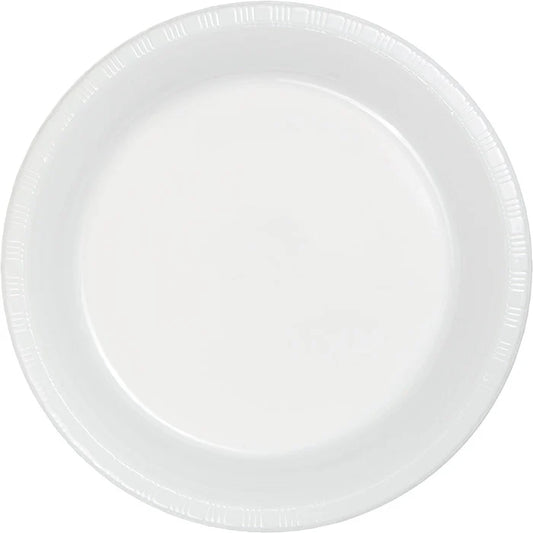 10" PL PLATES 20CT WHITE