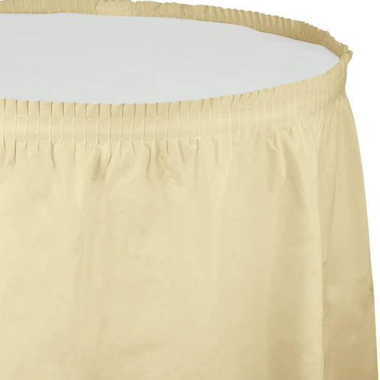 IVORY 14' PL TABLESKIRT
