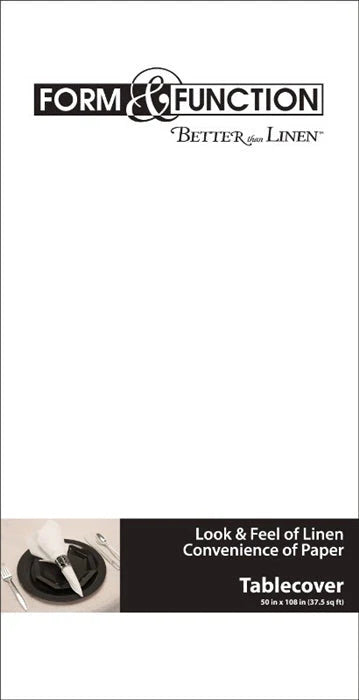 WHITE LINEN-FEEL RECTANGLE TC