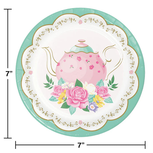 FLORAL TEA PARTY 7" PLATES