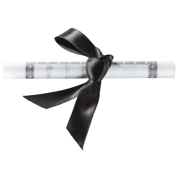GRAD DIPLOMA W/ BLACK RIBBON LA